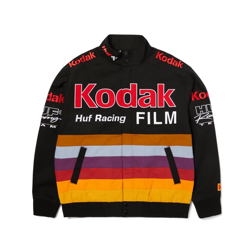 HUF X KODAK POLE POSITION RACING JACKET NWT